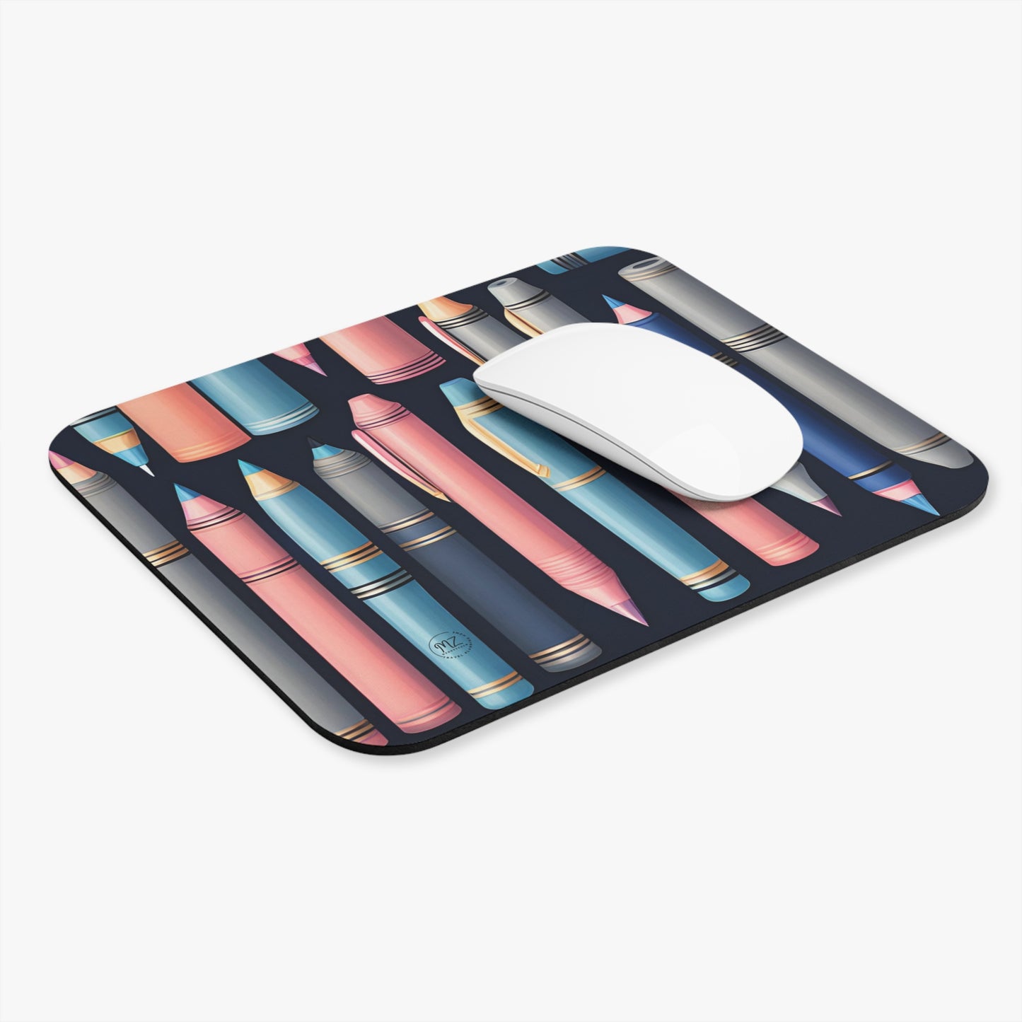 Colorful Pen and Pencil Artistic Mouse Pad