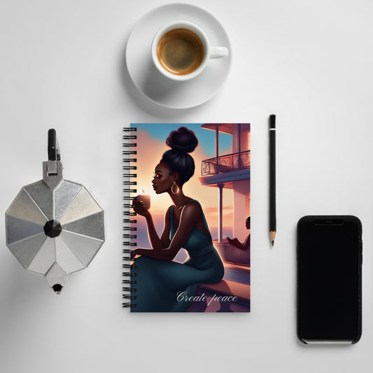 Create Peace Spiral notebook